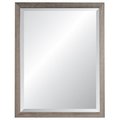 Back2Basics 27 x 33 in. Nantucket Family Beveled Wall Mirror; Grey BA716159